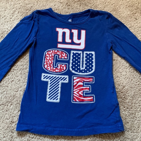 NFL Other - 🎉HOST PICK🎉 NFL NY Giants CUTE Long Sleeve Tee Size 3T